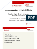 Final Preparation of The Cebit Data: Master Project Presentation