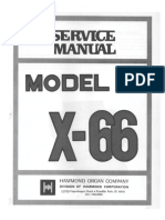 Hammond X-66 - Service