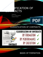 Classification of contracts