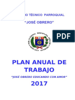 Plan Anual de Trabajo 2017 Colegio José Obrero