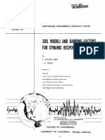 Soil Moduli and Damping Factors For Dynamic Response Analyses - Seed and Idriss