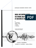 Moduli and Damping Factors For Dynamic Analyses of Cohesionless Soils - Seed, Wong, Idriss and Tokimatsu