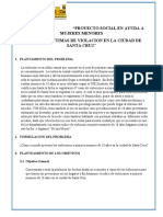 Proyecto Social en Ayuda A Mujeres Victimas de Violacion