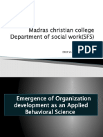 Emergence of Organization Development As An Applied Behavioral Science