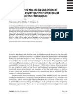 A Glimpse Into The Asog Experience - A Historical Study On The Homosexual Experience in The Philippines PDF
