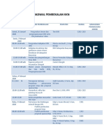 JADWAL PEMBEKALAN KKN New