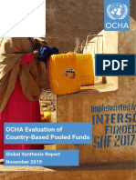 Featherstone, A., Mowjee, T, Lattimer, C. and Poole, L. (2019) OCHA Evaluation of Country-Based Pooled Funds - Synthesis Report