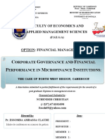 Corporate Governance and Financial Performance in