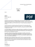 Job Offer Letter for Public Works Maintenance Worker