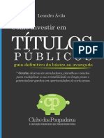 Como Investir em Titulos Publicos - 2018 Leandro Ávila