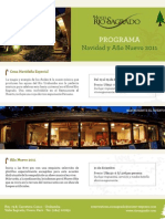 Programa de Navidad y Año Nuevo 2011 - Hotel Rio Sagrado