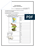 Prueba de diagnostico lenguaje 2020