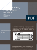 Intercambiadores, Evaporadores y Secadores