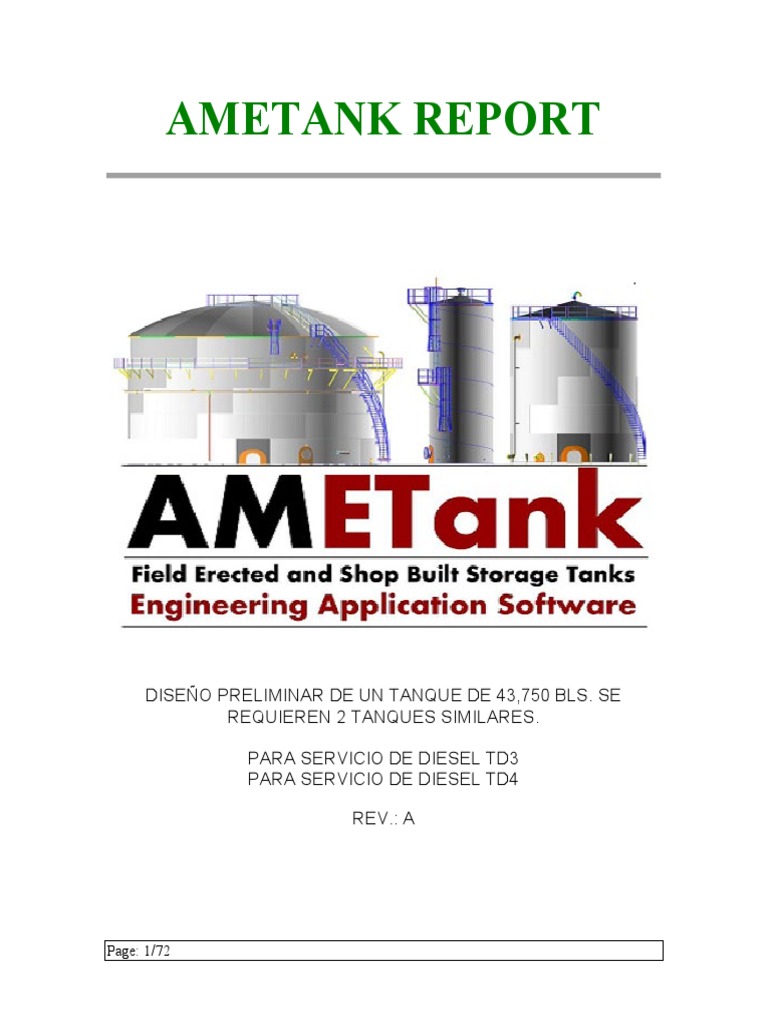 TD3 DIESEL API 650 Calculation Report | PDF | Ultimate Tensile Strength ...