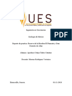 Reporte de Practica. Geología de México.