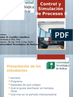1) Presentación Control y Simulación de Procesos II