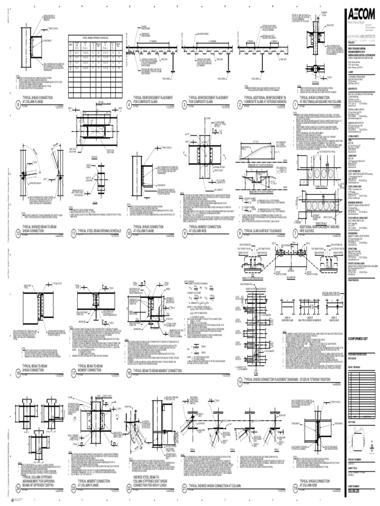 s0 00 20 Steel Framing Typical Details PDF | PDF | Column | Building ...