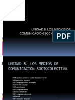 Unidad 8. Los Medios de Comunicacion Sociocolectiva