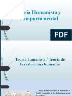 Teoria Humanista y Comportamental