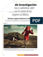 25 Años de Investigación Cuantitativa y Cualitativa Sobre Violencia en Contra de Las Mujeres