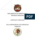 Reglamentos de Tránsito de La Republica Mexicana