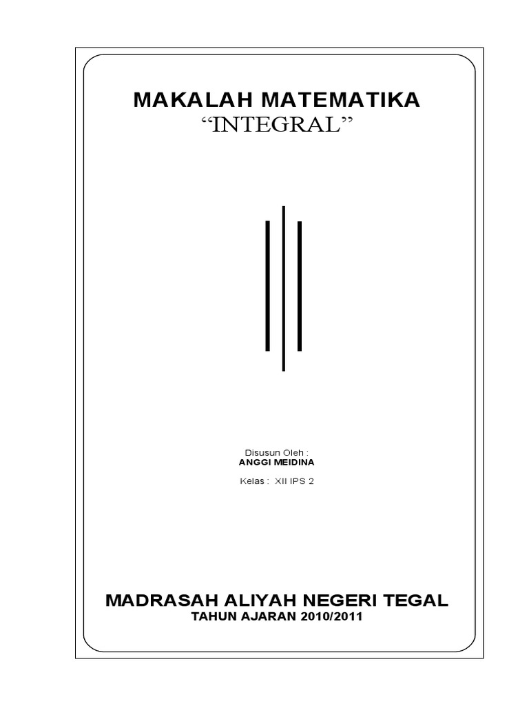 Makalah Matematika Integral