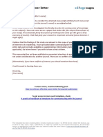 Cover Letter Template For Journal Submissions