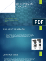Transductor de Presion Piezaelectrica y Transductor de Presion