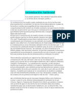 La Contaminación Ambiental