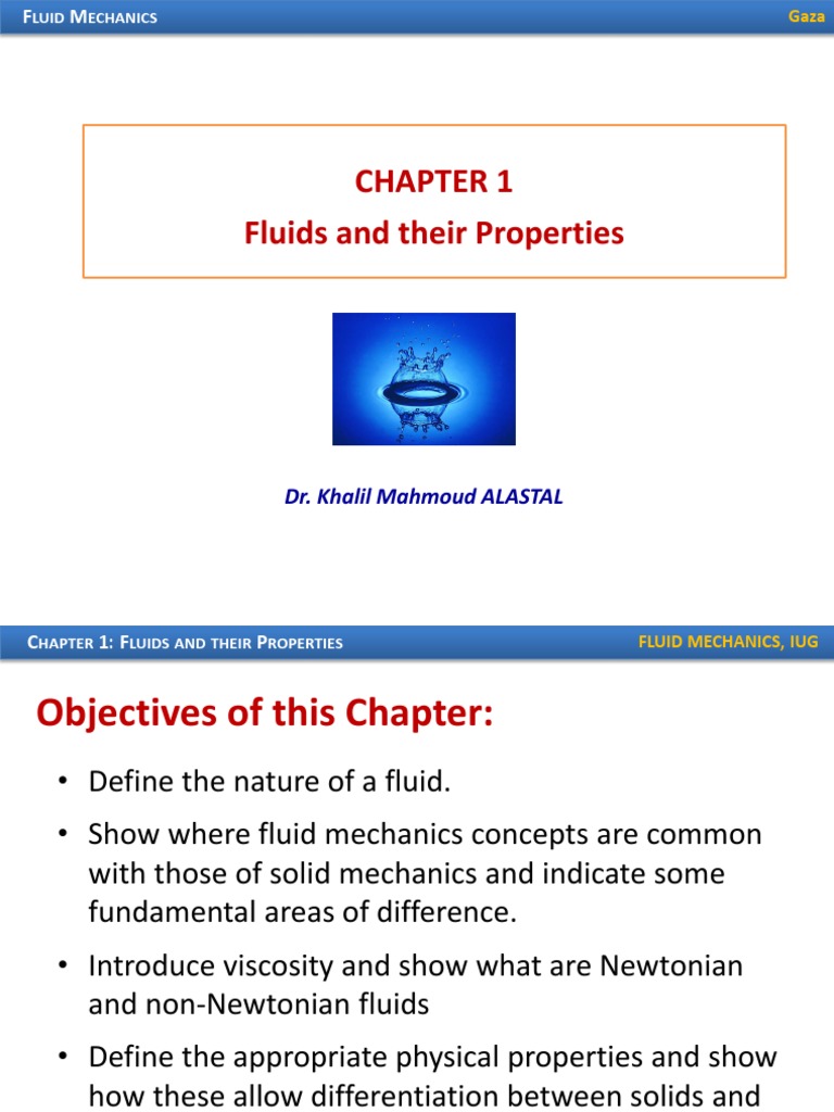 Chapter1 - Fluids - Properties - Fulid Mechanics | PDF | Shear Stress ...