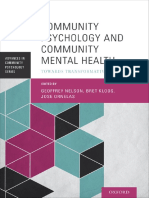 (Advances in Community Psychology) Geoffrey Nelson, Bret Kloos, Jose Ornelas-Community Psychology and Community Mental Health - Towards Transformative Change-Oxford University Press (2014)