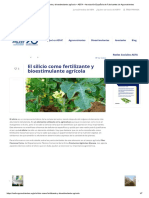 El Silicio Como Fertilizante y Bioestimulante Agrícola - AEFA - Asociación Española de Fabricantes de Agronutrientes PDF