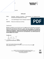 Resolución de Distribución de Planta 2019 PDF