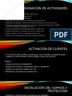 Asignación de Actividades