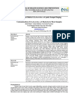 Kontaminasi Bakteri Escherichia Coli Pada Sampel D PDF