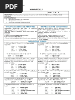 I Grades - Worksheet N°2