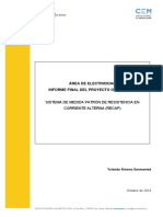 Sistema de Medida Patrón de Resistencia en CA - Informe Final - Noviembre2014