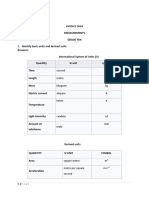 MEASUREMENTS IN PHYSICS