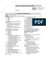 Série N°1 - Contrôle de Gestion PDF