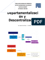 Departamentalización y Descentralización