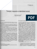 Identidad Tiempo - Espacio PDF
