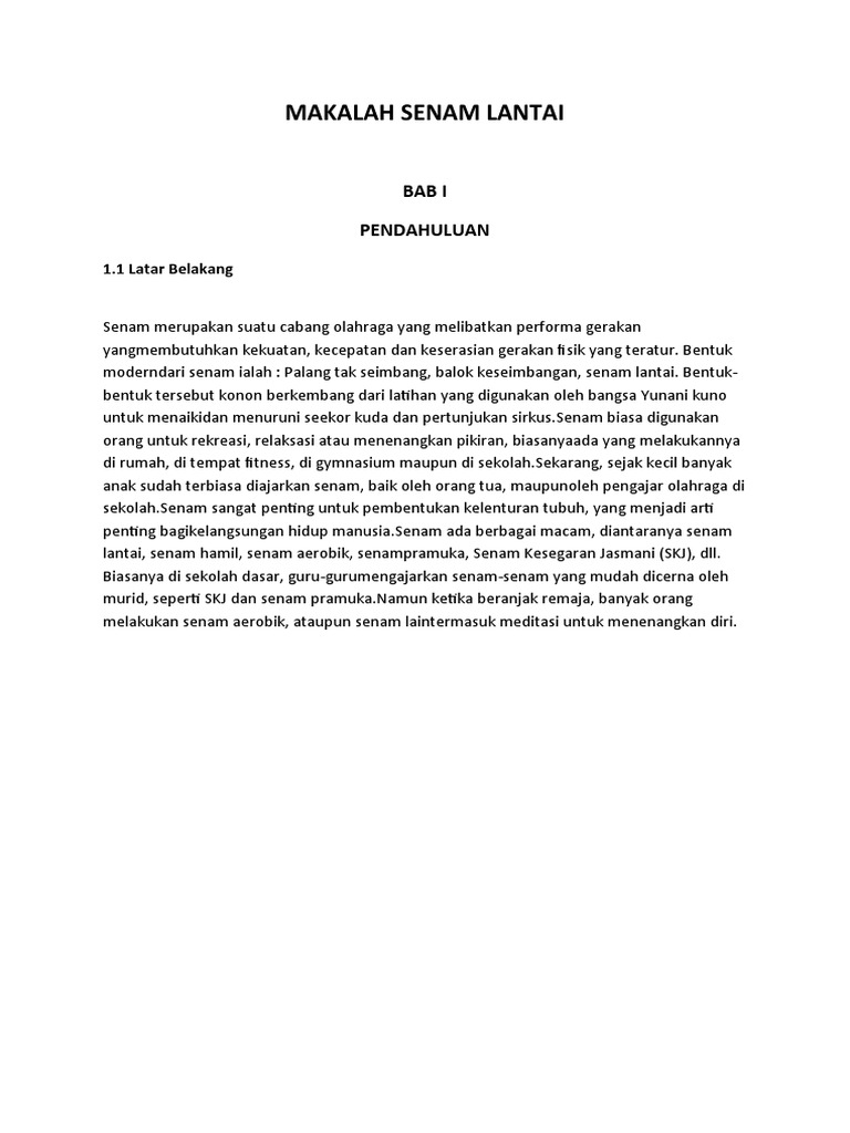 Makalah Senam Dasar Docx