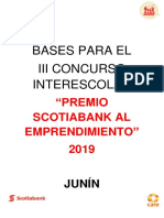 Junín - Bases Del Concurso Premio Scotiabank Al Emprendimiento 2019