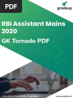 GK Tornado Rbi Assist Main Exams 2020 English 87 PDF