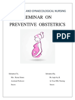 Preventive Obstetrics Seminar