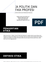 Etika Politik Dan Profesi