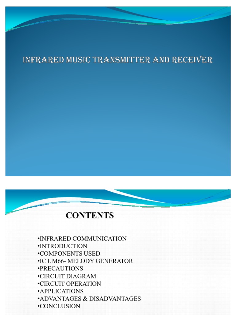 Ir Music Transmitter And Receiver Pdf Infrared Transmitter