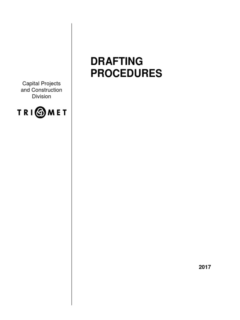 TriMet Drafting Procedures Manual 2017 | PDF | Technical Drawing ...