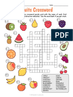 Fruits Crossword Páginas 2