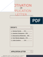 Motivation and Application Letter